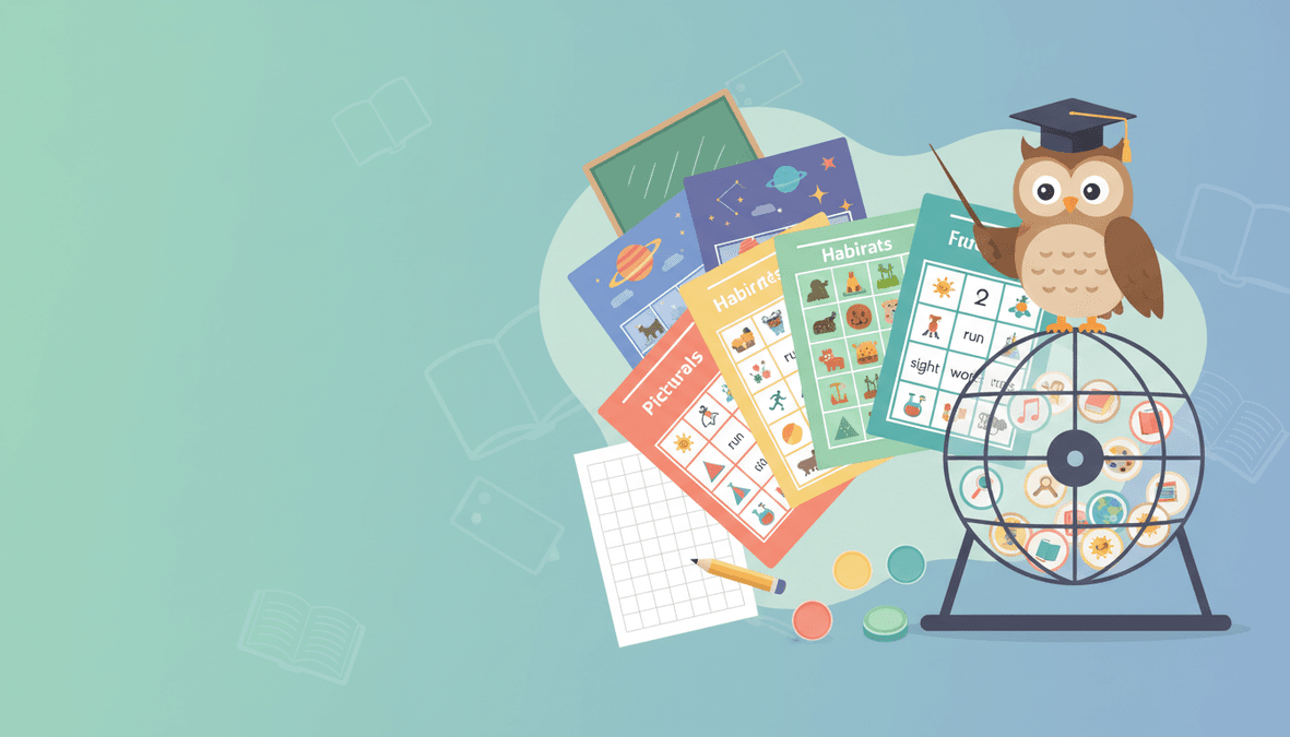 15 Classroom Picture Bingo Theme Ideas That Actually Teach — header illustration