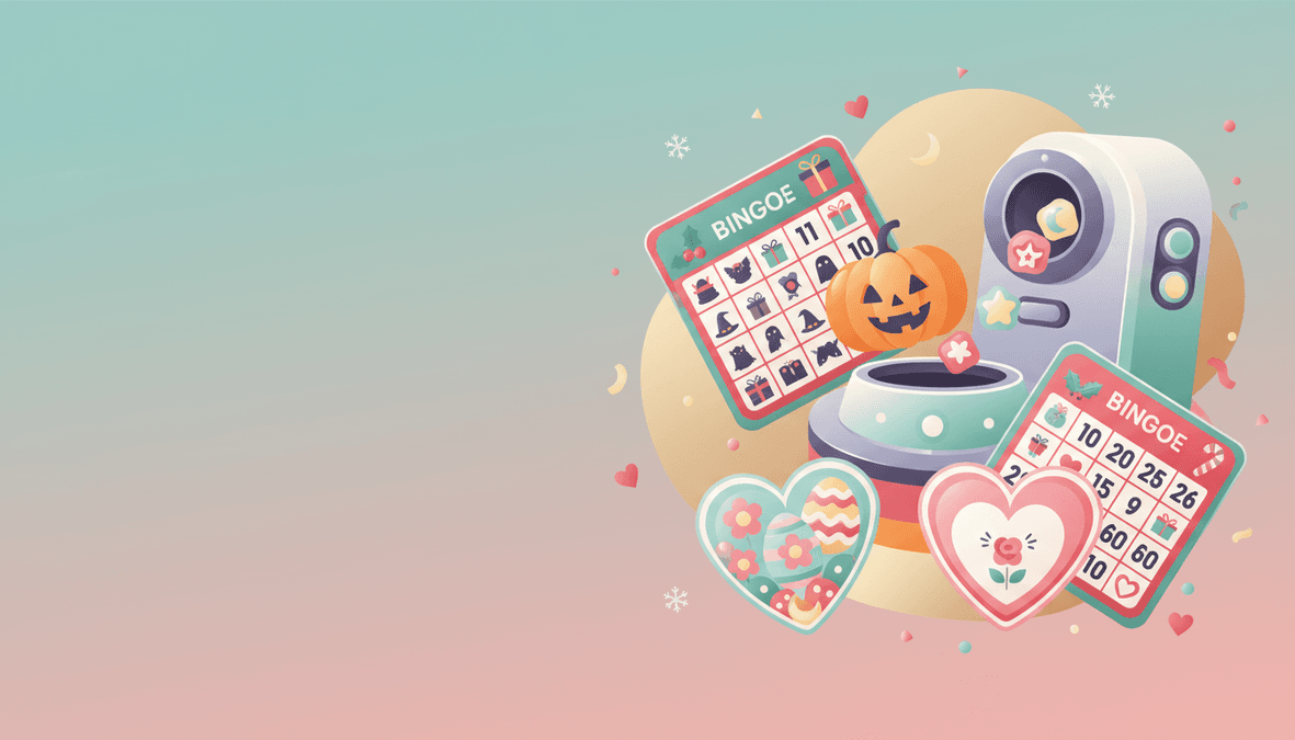 Holiday Bingo Cards: Christmas, Halloween, Easter & More — header illustration