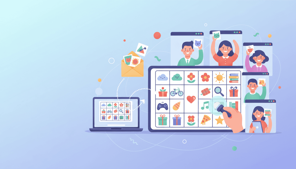 How to Host Virtual Bingo with Picture Cards (Zoom & Hybrid) — cover