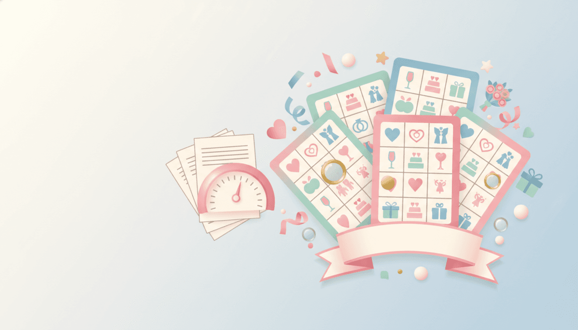 Wedding Bingo Card Generator: Create Reception Games — cover