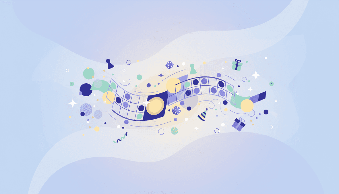 Illustration representing creativity and community around printable bingo games